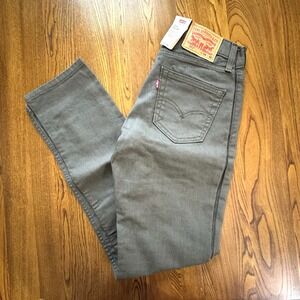 NWT‎ Levi's Khaki Greyish Green 511 Slim Fit Stretch Jeans Men's Size 28x32